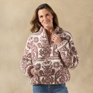 Printed Heidi Sherpa Pullover